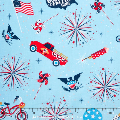 Parade on Main - Main Blue Yardage
