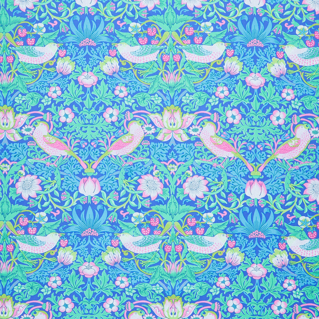 Kaffe Fassett x The Original Morris & Co. - Strawberry Thief Blue Yardage