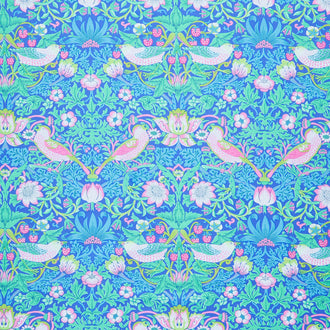 Kaffe Fassett x The Original Morris & Co. - Strawberry Thief Blue Yardage