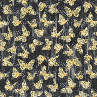 Tulip Fields - Float & Flutter Soot Yardage
