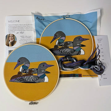 Loons Embroidery Kit