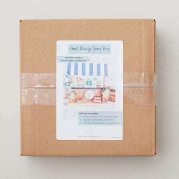 Farmers Market Collection - Good Things Grow Here Embroidery Kit Alternative View #2