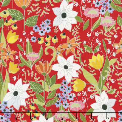 This and That - Main Red Yardage
