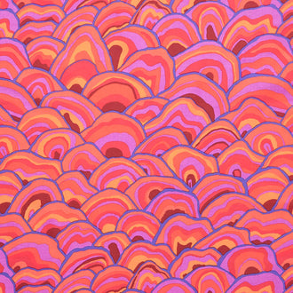 Kaffe Fassett Collective - August 2024 Hot Colorway Wobble Red Yardage