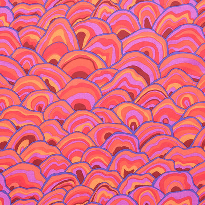 Kaffe Fassett Collective - August 2024 Hot Colorway Wobble Red Yardage