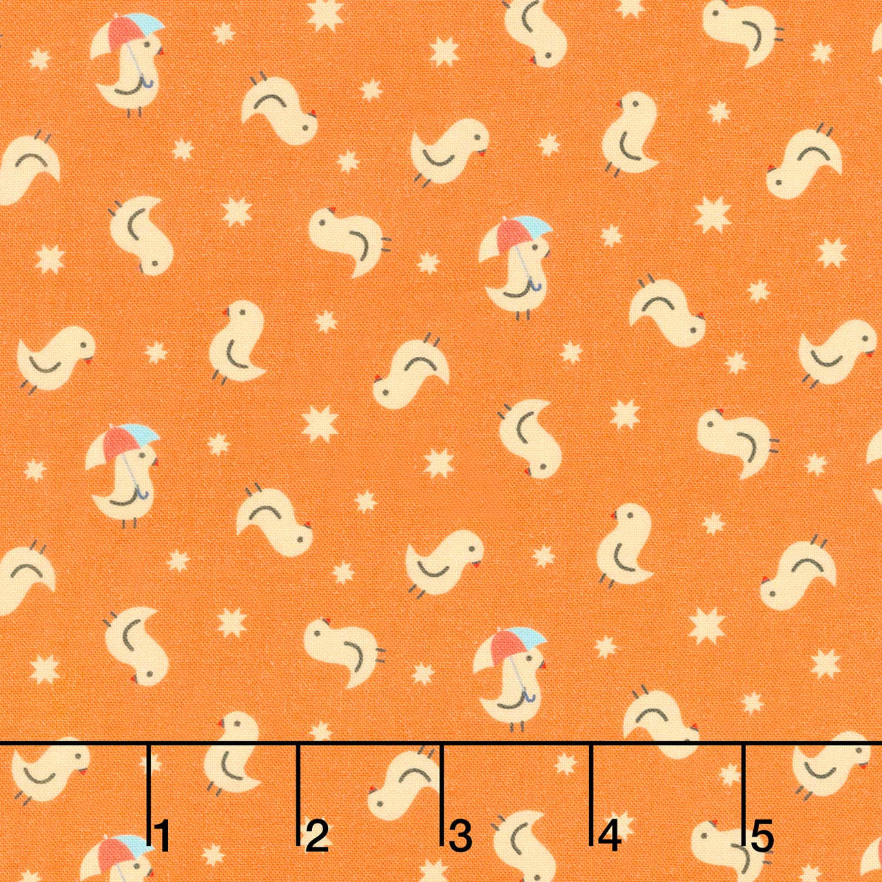 Welcome To Quilt Town - Chuck Orange Yardage