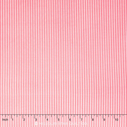 Backyard Roses - Backyard Stripe Pink Yardage