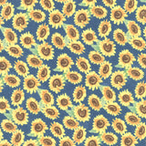 Gnome-kin Patch - Sunflower Toss Navy Yardage Primary Image