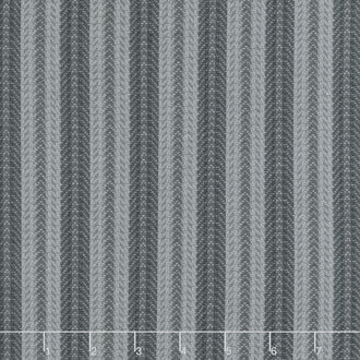 Farmhouse Flannels III - Blanket Stripe Graphite Yardage