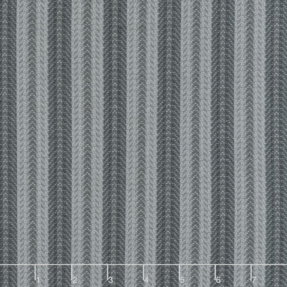 Farmhouse Flannels III - Blanket Stripe Graphite Yardage