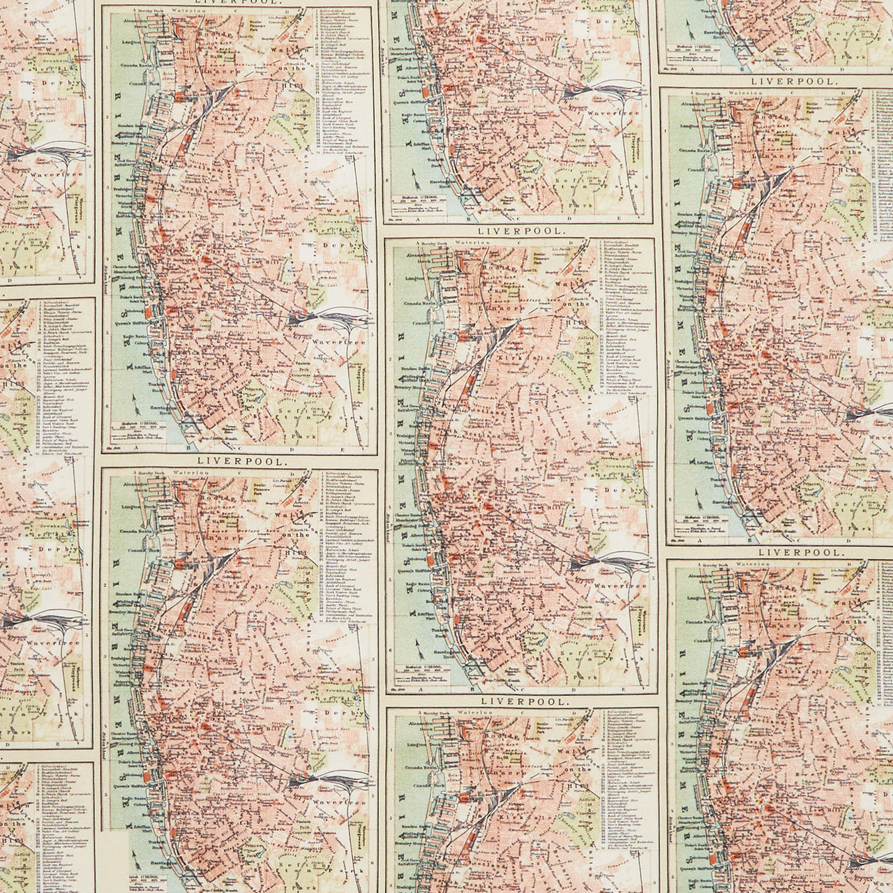 Eclectic Elements - Palette Orange Map Orange Yardage