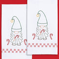 Christmas Gnome Embroidery Hand Towel Set
