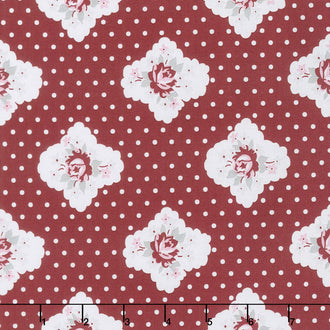 Rustic Romance - Cameo Red Yardage