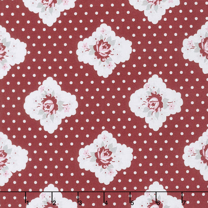 Rustic Romance - Cameo Red Yardage