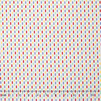 Penny's Dollhouse - Dashes Red Yardage