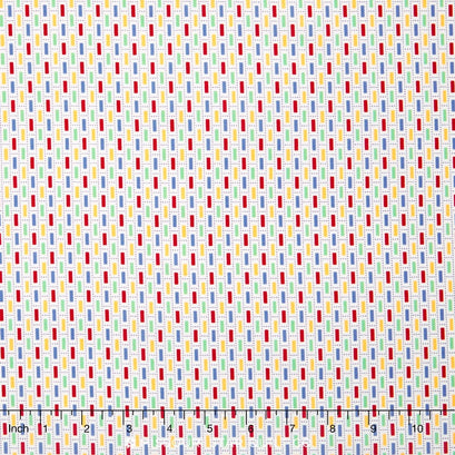 Penny's Dollhouse - Dashes Red Yardage
