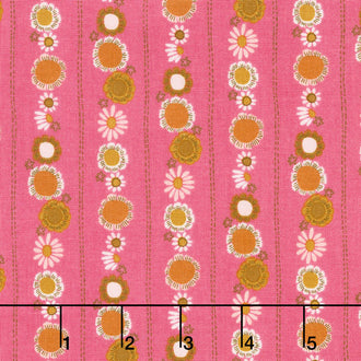 Guinevere - Daisy Chain Hot Pink Yardage
