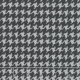 Farmhouse Flannels III - Houndstooth Black Top Road Yardage