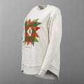 Missouri Star Christmas Quilt Block Heather Cream Sweatshirt - XL