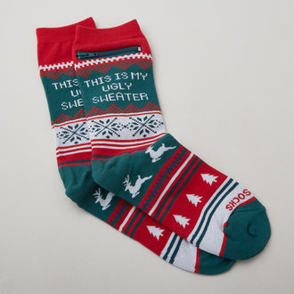 Pocket Socks Ugly Sweater - Womens