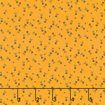 Beggar's Night - Skulls Gold Yardage Primary Image