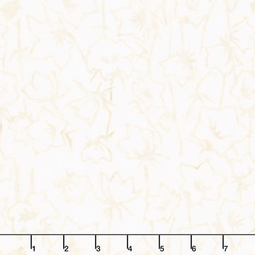 Tonga Batiks - Heron Pumpkin Flowers Linen Yardage