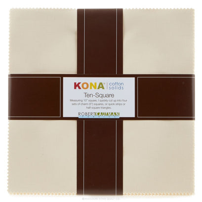 Kona Cotton - Cream Ten Squares