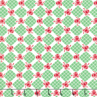 Kitty Christmas - Bells Holly Yardage