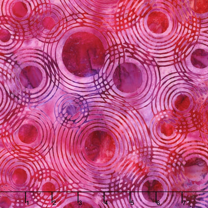 Artisan Batiks - Optical Illusion Soundwaves Bright Yardage