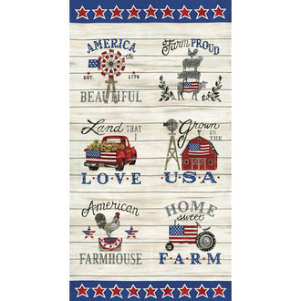 Land That I Love - Farm Barnwood White Panel