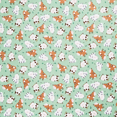 Farm-tastic Friends - Tossed Cows Green Yardage