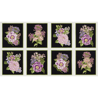 Avery Hill - Blossom Bouquet Lavender Metallic Panel