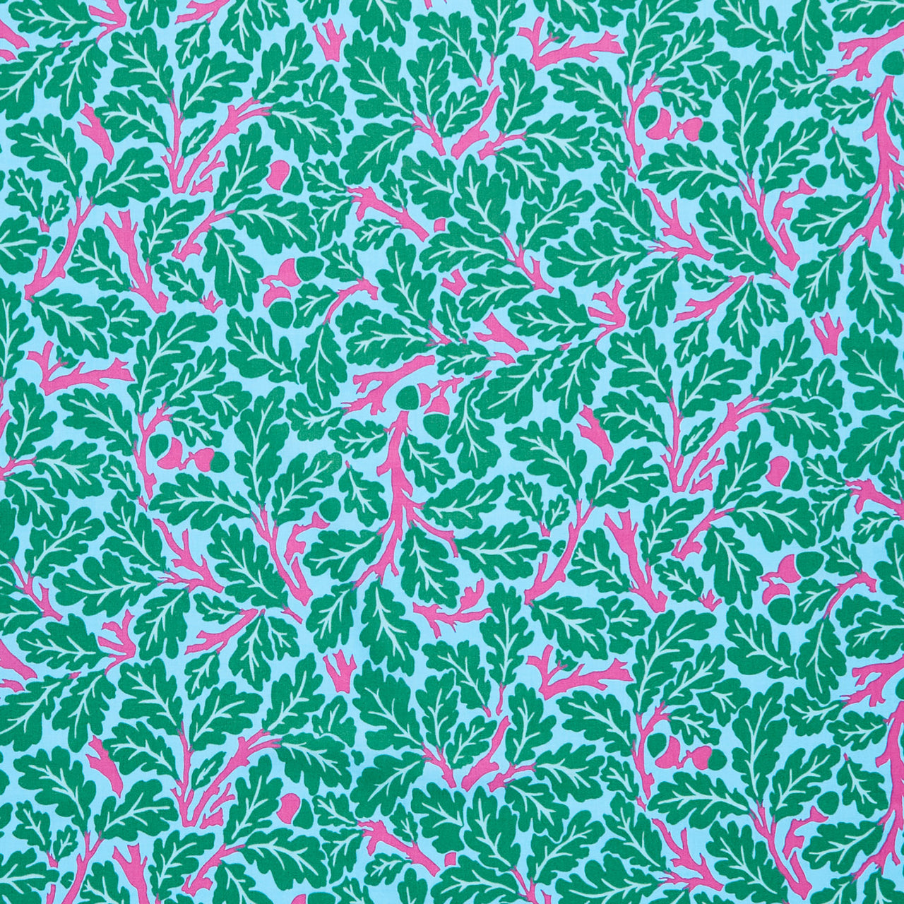Kaffe Fassett x The Original Morris & Co. - Oak Turquoise Yardage