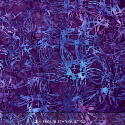 Artisan Batiks - Scribbles Weave Grape Yardage