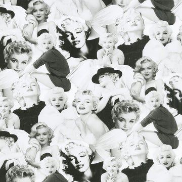 Marilyn Monroe by The Estate of Marilyn Monroe - Poses Platinum Digitally Printed Yardage