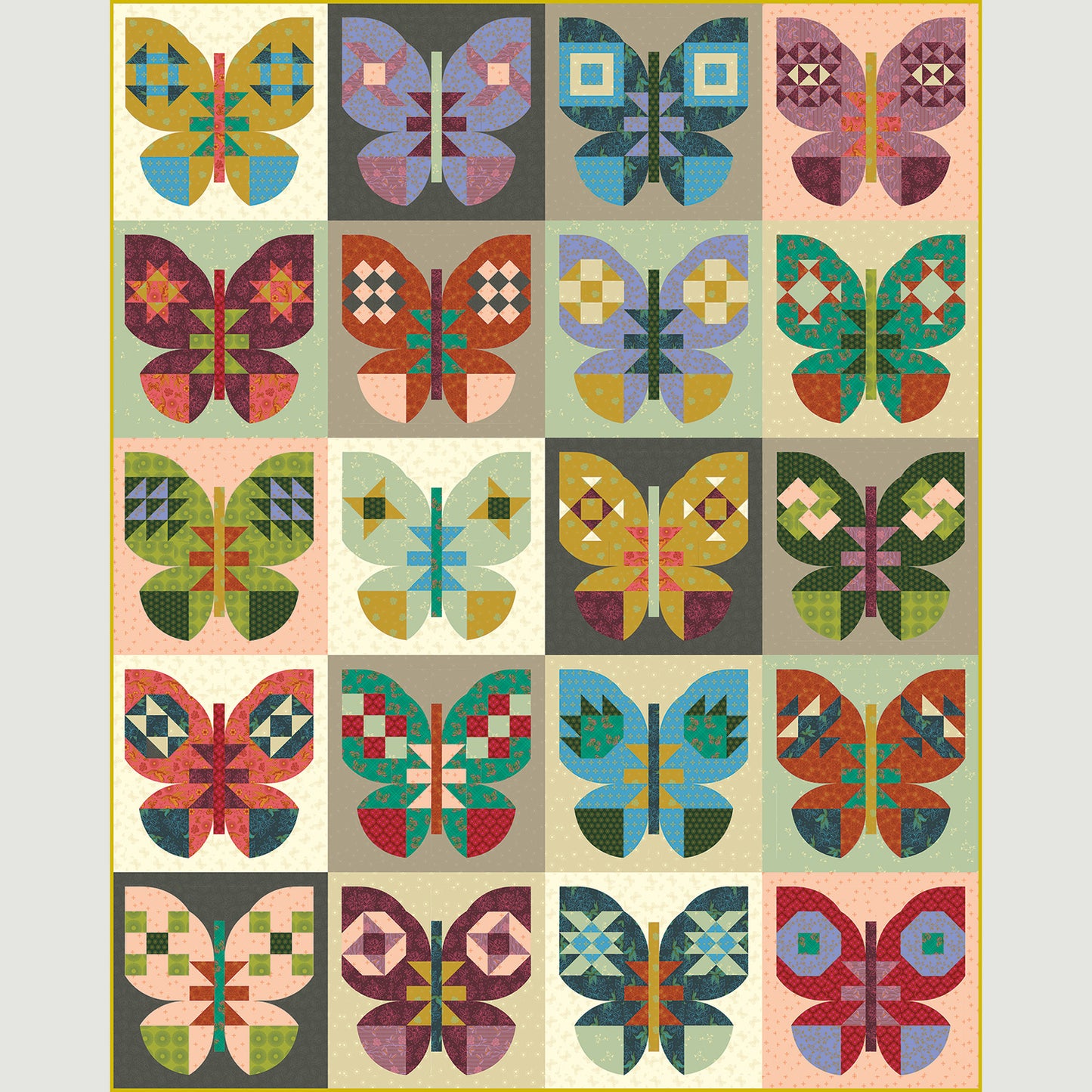 Butterfly Fields Block by Block Quilt Along Kit Primary Image