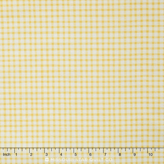 Paper Dolls Bakery - Gingham Yellow Yardage