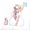 Snowman 9" Embroidery Quilt Blocks Set