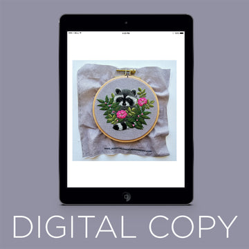 Digital Download - Raccoon Embroidery Pattern Primary Image