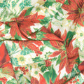 Christmas Musical - Poinsettia Serenade Cream Metallic Yardage Alternative View #1