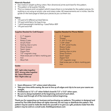 Digital Download - Willa Wallet Pattern Alternative View #1