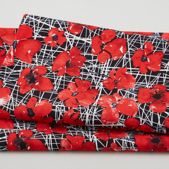 Pop of Red Favorites - Poppy Black 2 Yard Cut