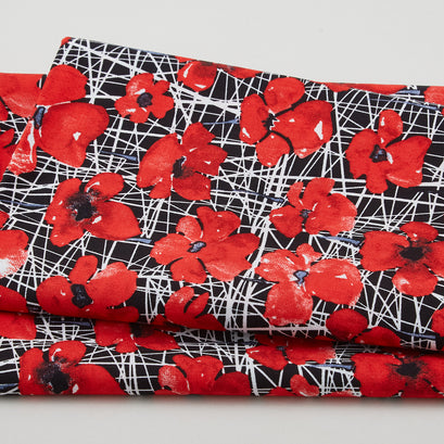 Pop of Red Favorites - Poppy Black 2 Yard Cut