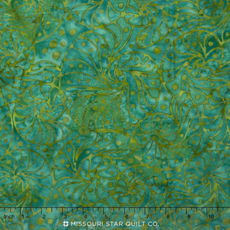 Tonga Batiks - Jamboree Snail Shells Mermaid Yardage