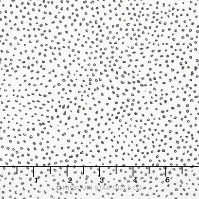 Black and White Collection 2 - Dots White Yardage
