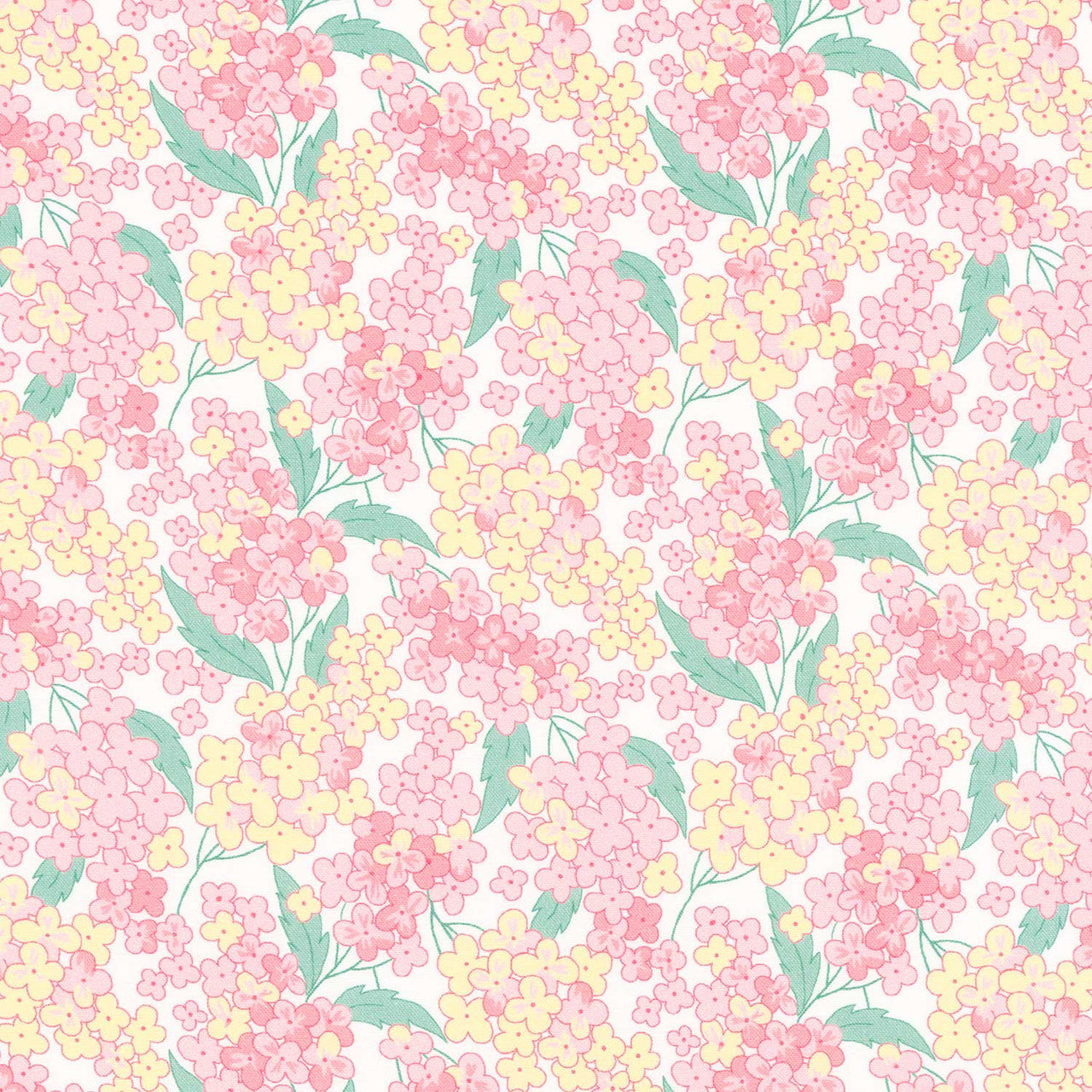 At the Cottage Favorites - Floral Pink Yardage Primary Image