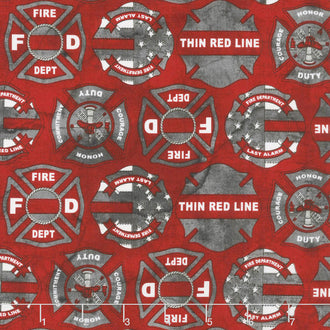 Thin Red Line - Maltese Cross Red Yardage