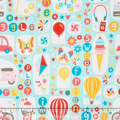 Girl Crazy - Main Blue Yardage