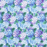 Rhapsody in Blue (Northcott) - Hydrangea Blue Multi Yardage Primary Image
