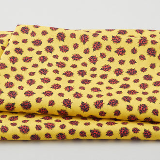 Ladybug Love - Lady Bugs Yellow 2 Yard Cut
